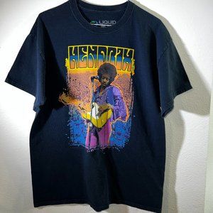 Black, Men's Large, Jimmy Hendrix Graphic T-Shirt